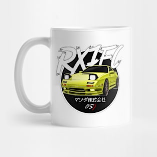 JDM RX-7 [FC] Yellow Black Sun Edition Mug